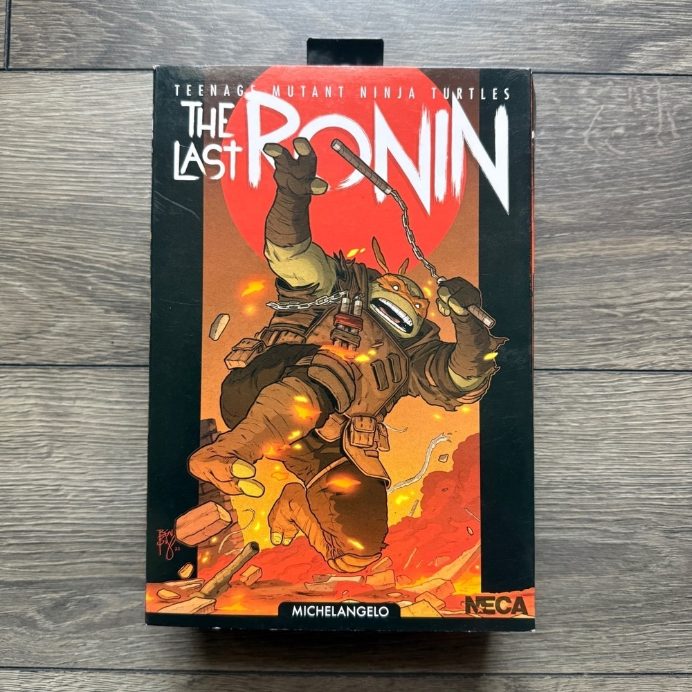 NECA TMNT The Last Ronin Michelangelo Action Figure 7 inch‎ Scale 2023 Boxed
